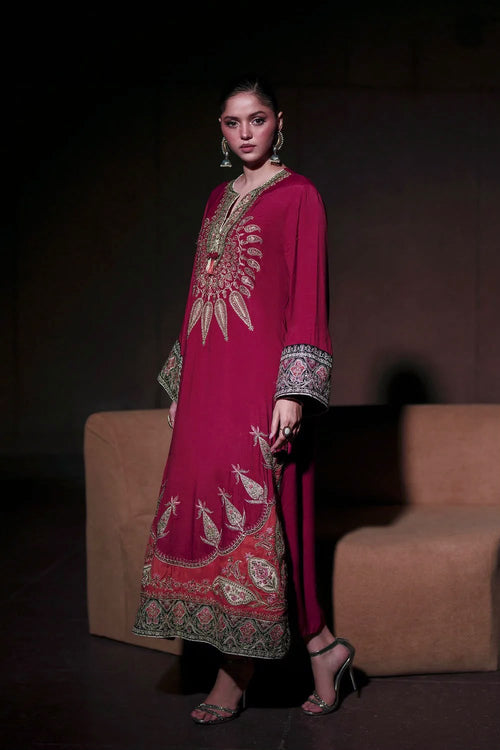 KAFTAN LUXURY 2PCS UNSTITCHED